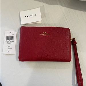 Coach Leather Wristlet NWT